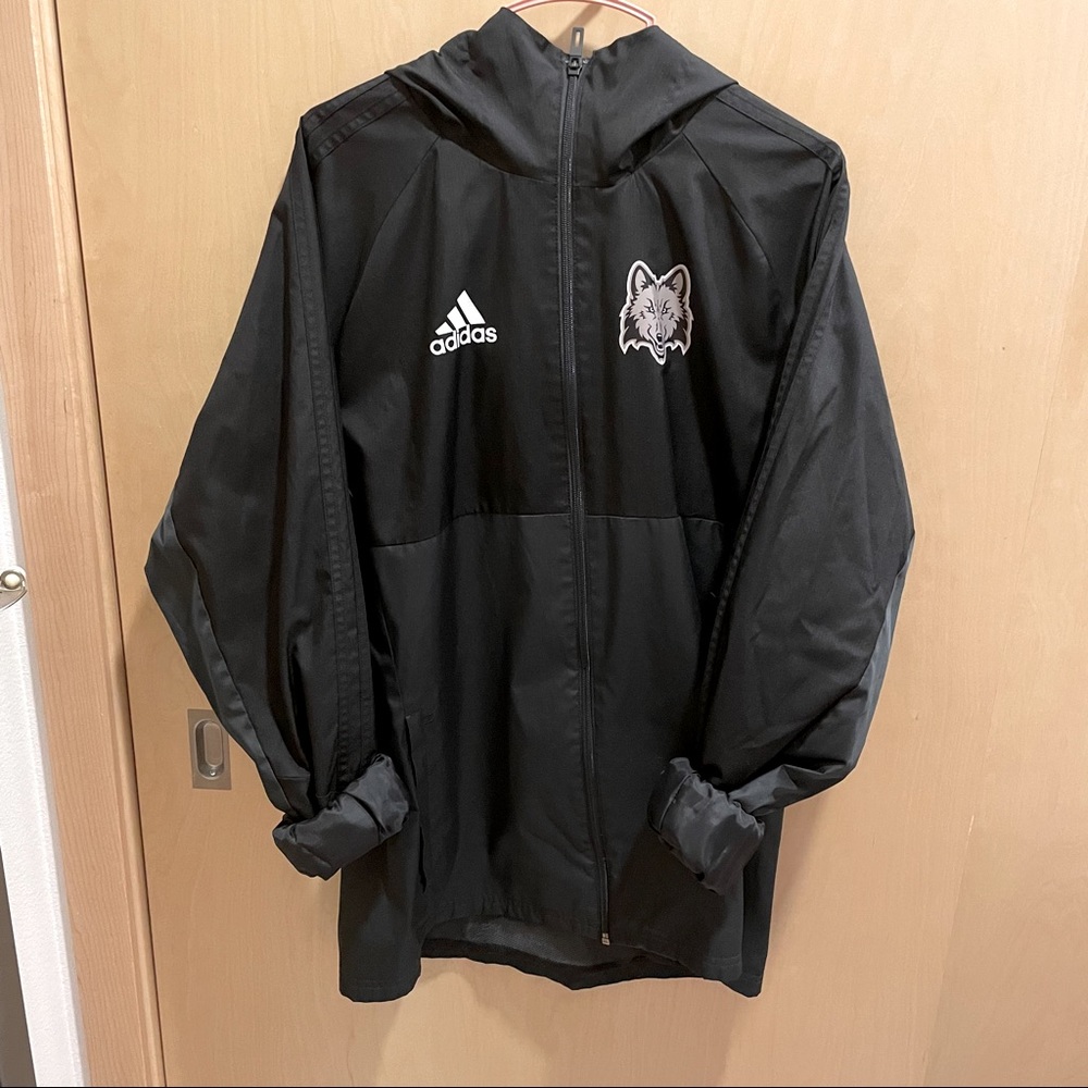 Wolfpack adidas windbreaker jacket